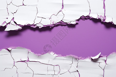 紫色自毁墙面图片