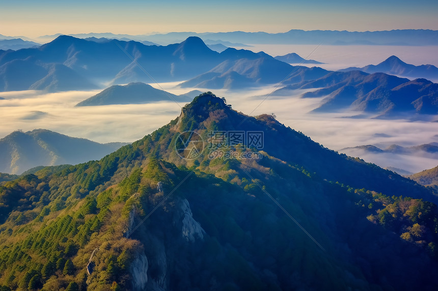 彩色山岭图片