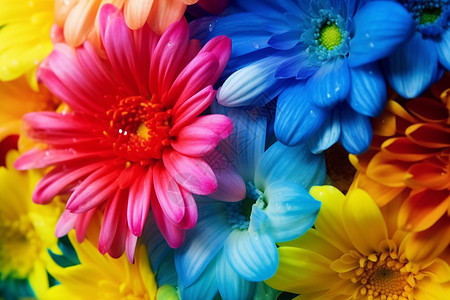 色彩斑斓的花海图片