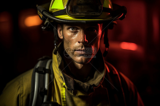 一个勇敢的消防员图片