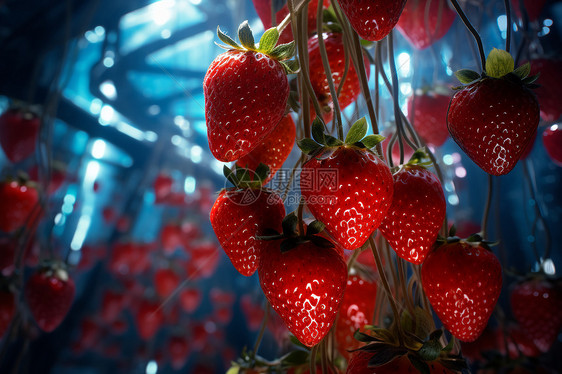 未来温室里的草莓图片