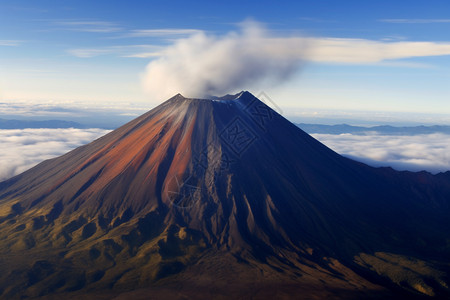 危险的火山口图片