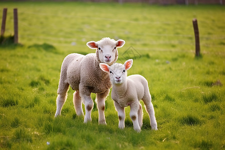 乡村养殖场中的羊群图片
