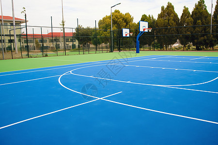 体育运动的篮球场地背景图片