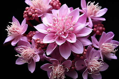 粉紫色花朵图片