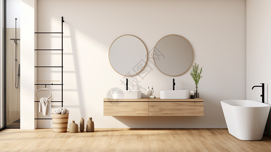 浴室浴缸盥洗台高清图片