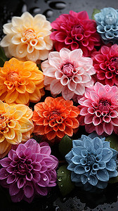 各种颜色的美丽花朵图片