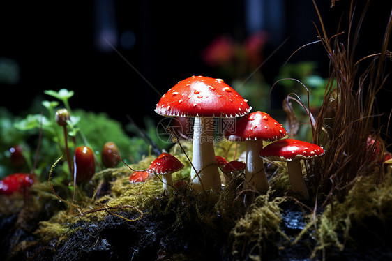 危险的毒蘑菇图片