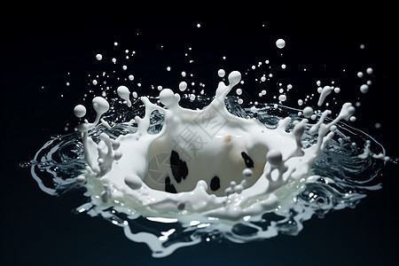 牛奶的冷波纹图片
