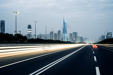 城市高速高速公路穿越市中心背景