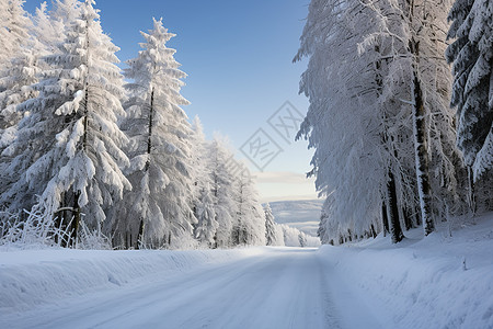 冬日的自然景观图片