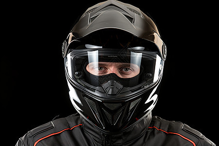 摩托车赛车手肖像图片