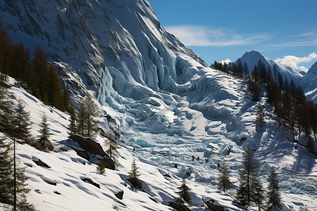 美丽的雪山图片