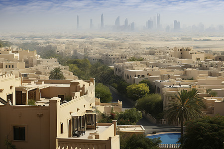 阿拉伯的建筑背景图片