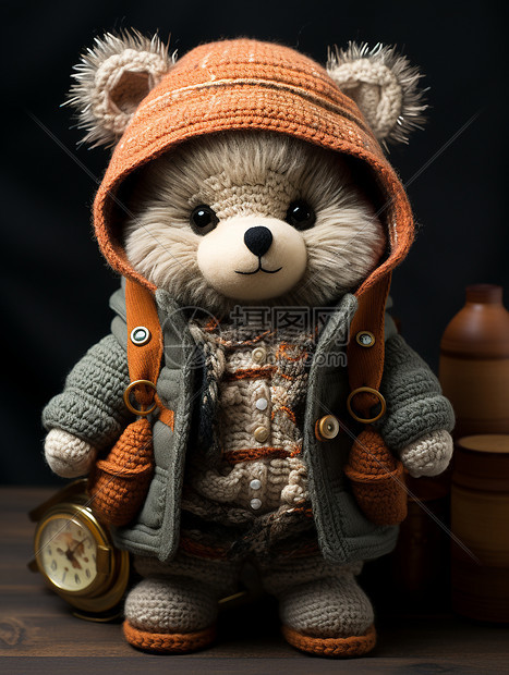 小熊的编织艺术图片