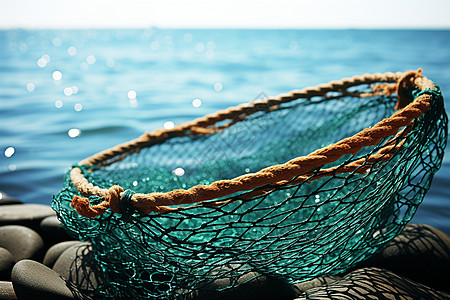 捕鱼的渔网图片