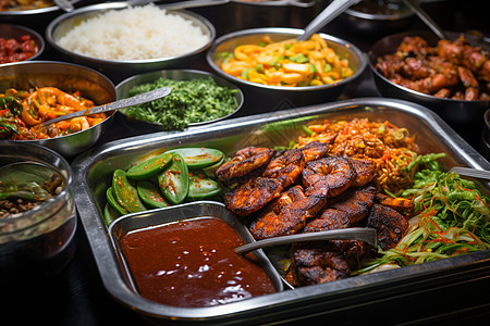 东南亚的美食盛宴图片