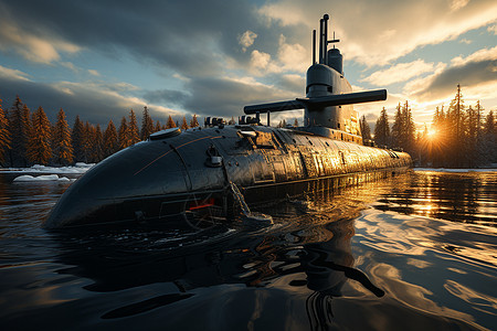 未来智慧的潜水艇图片