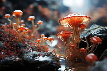 蘑菇奇景图片
