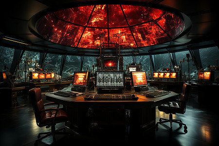 核反应堆控制室监视器图片