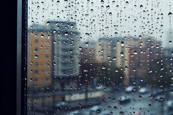 雨天城市图片