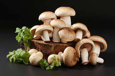 营养健康的蘑菇图片