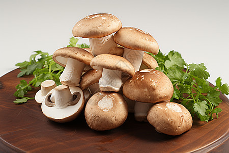 厨房的美味蘑菇图片