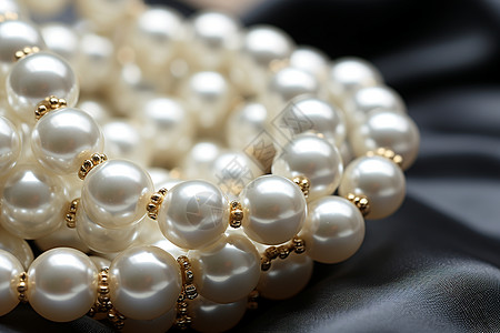 饰品摆件昂贵的珍珠饰品背景
