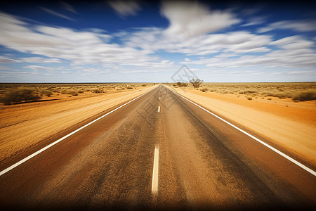 沙漠边的公路图片
