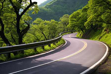 夏日山景图片