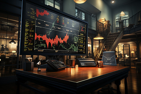 股票交易所的屏幕图片