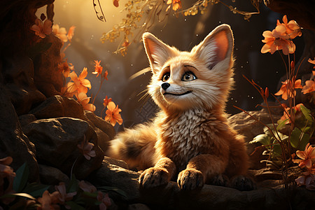 自然界的野生狐狸图片