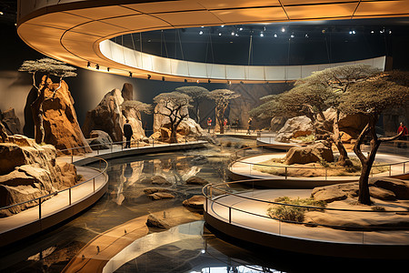 博物馆自然之美背景图片
