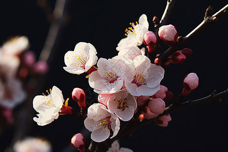 春意盎然的樱花树下图片