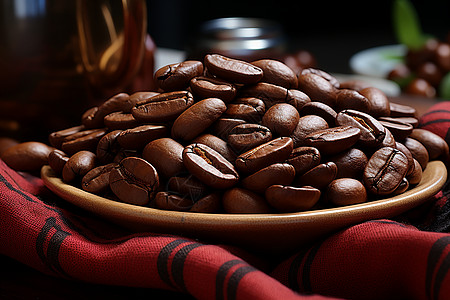 咖啡豆的质感图片