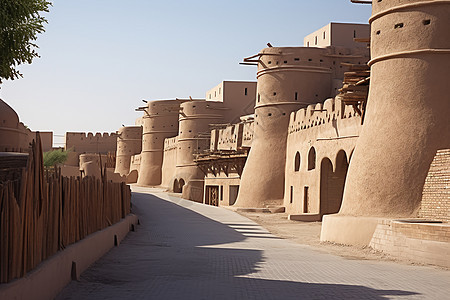 沙漠的建筑图片