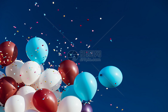 欢乐的节日气球图片