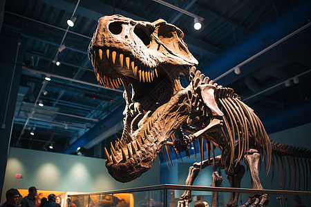 科学教育展示恐龙骨架图片