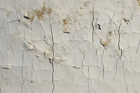 白墙裂缝斑驳的墙壁背景