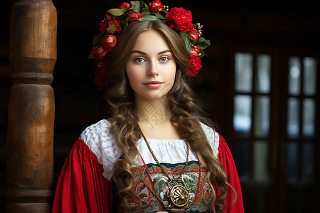 美丽的传统服饰女性图片