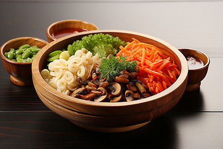 健康的韩式拌饭图片