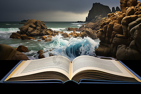 图书与大海图片