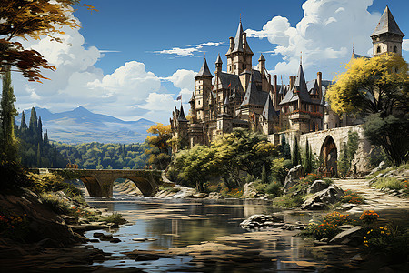 中世纪的古堡之旅图片