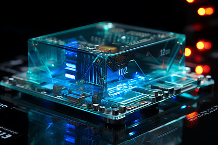 透明塑料蓝光SSD屏幕图片