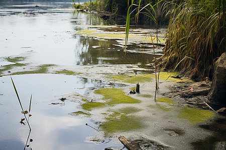 水污染的自然景观图片