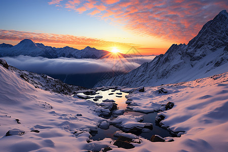 壮丽的雪山图片