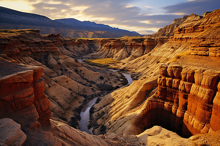 黎明时分的大峡谷背景图片