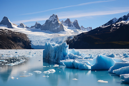 冰川上的景色图片