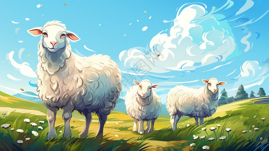 羊群的快乐图片