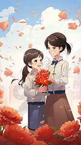 教师节花束图片